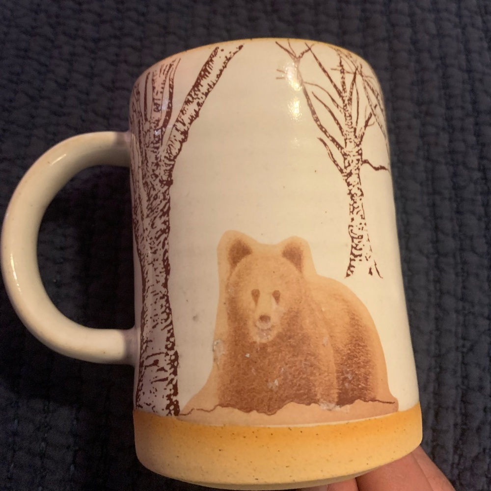 Crazy Cat Lady Pottery CCLC Mug Handmade Hand Decorated Mama Bear Baby Bear